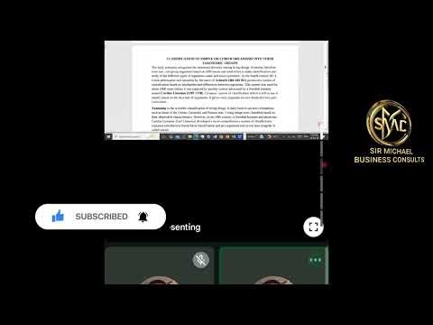 Classification of lower organisms