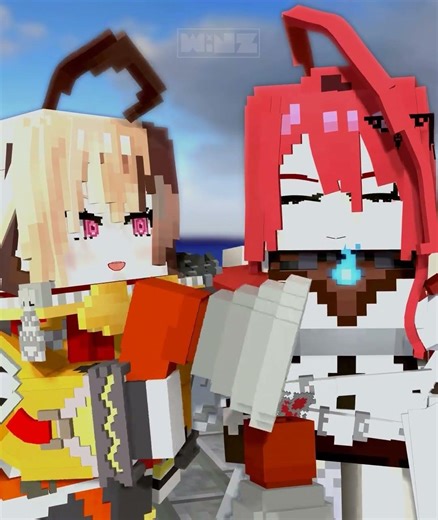 WAAAAAAAA【Elizabeth Rose Bloodflame / Gigi Murin / Hololive Animation / Minecraft Animation】
