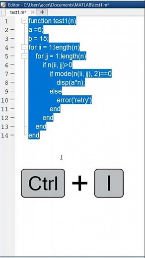 Make Your Code Readable in MATLAB #shorts
