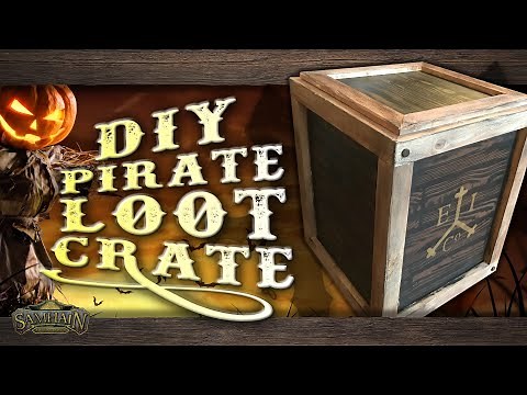 Pratical Prop! DIY Pirate Ship Crate / Storage Box. A Great Halloween Project!