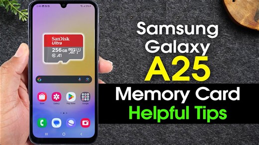 Samsung Galaxy A25 5G How to Install a Memory Card and Helpful Tips H2TechVideos