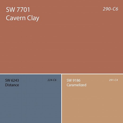 Cavern Clay SW 7701 is a sun-washed color that carries a timeless simplicity. What’s your favorite space for the 2019 Color of the Year? http://bit.ly/2jkAc0r | Sherwin-Williams