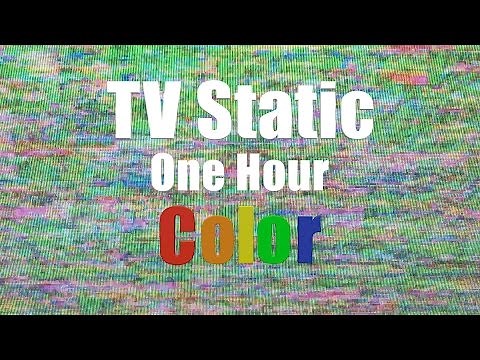 Color TV Static - One Hour