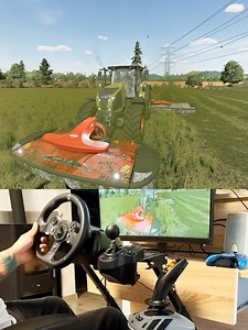 Farming Simulator Claas Axion Kuhn Mower Logitech Steering Wheel Thrustmaster Farmstick #dkgc #claas