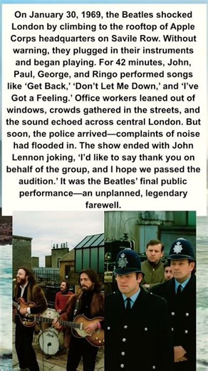 The Beatles’ LAST Ever Performance