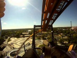 Batman The Ride Roller Coaster Front Seat POV Six Flags Great America OnRide