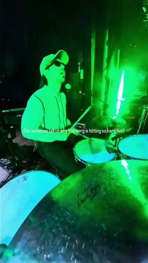 Someone explain it 👽🛸 #concert #livemusic #drums #alien #diy #altrock