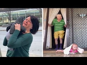 Grandparents Meet Grandchild for the First Time. Emotional Surprises 😭😭😭