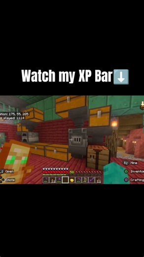 It's been collecting XP since like day 400😂.#minecraftgameplay #gaming #minecraft #gamer #farming