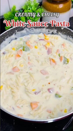 Creamy White Sauce Pasta Recipe | Easy & Quick 🍝