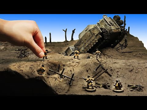 No Man's Land - Making a Trench Warfare Table for Warhammer and Historical Games pt. 2