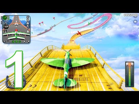 Plane Stunt Racing Plane Games - Gameplay Walkthrough Part 1 - Plane Stunt Game (iOS, Android)