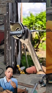 Diy easy custom metal washer for bolt tensioning #diy #metalworking #welding #grinding #customtools #handyman #toolhack #tensioning #bolts #hardware #engineering | Mahir Art