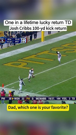 One in a lifetime lucky return TD #nfl #footballtiktok #sports #return | football