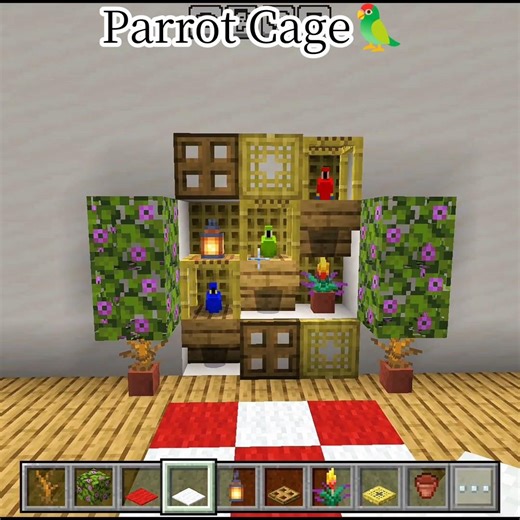 ✨Minecraft Parrot Cage🦜#minecraft #shorts