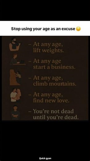 Stop using your age as an excuse 😌#youtube #shorts