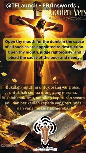 344 Wisdom of Life The Golden Verse Amsal The Proverbs 31:8-9