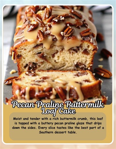 6.7K views · 41 reactions | Pecan Praline Buttermilk Loaf Cake ✨...