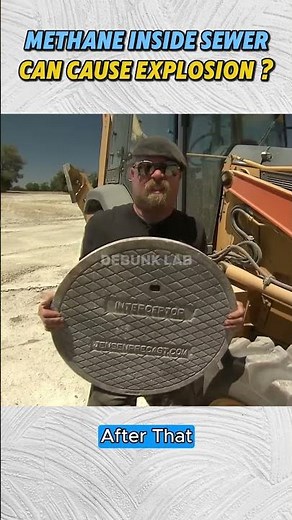 Can Methane in Sewers Cause Explosions? 💥🛢️ #mythbusted #shorts