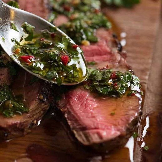 Take your 4th July to the next level with this Chimichurri Steak! https://www.recipetineats.com/skirt-steak-with-chimichurri-sauce/ | RecipeTin