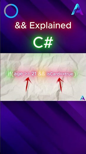 && (and) explained in programming in 13 Seconds!
