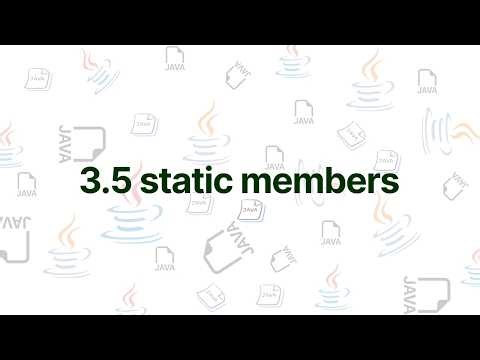 CMP 175 Java Unit 3.5 | Static Members Explained