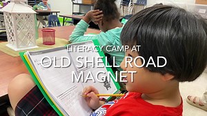 This is the last week of Summer Literacy Camps! At Old Shell Road School of Creative & Performing Arts, campers read fables together, wrote stories, and learned to separate and label syllables in compound words. #BeEXTRAordinary #LearningLeading | Mobile County Public Schools