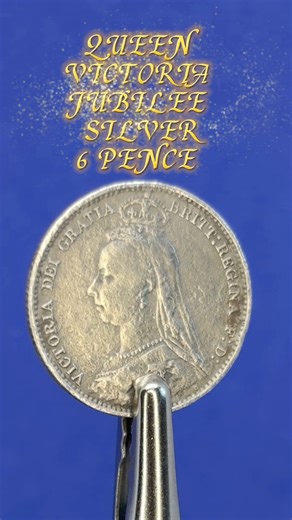 QUEEN VICTORIA SILVER COIN DISPLAYED