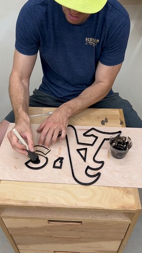 Thomas Gojkovich | It was a blast getting to use yellow heart (the yellow wood) for this @athletics sign and even though I had to take a second mortgage out... | Instagram