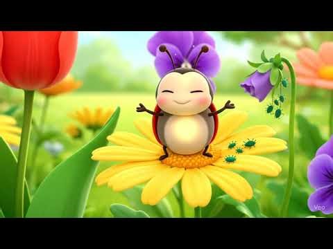 A Ladybug's Garden Adventure! | Educational Cartoon for Kids 🌸🐞