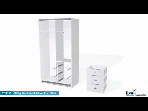 Flexi Storage Sliding Wardrobe - 3 Drawer Insert - Assembly Instructions