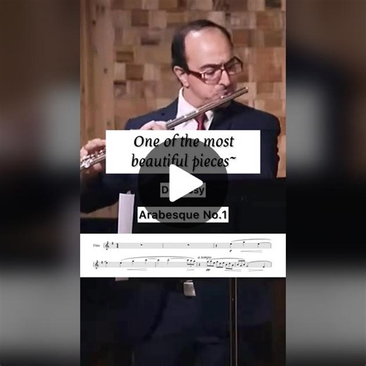 Classical Music Flute and Harp Duet - Arabesque No. 1