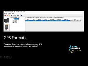 GPS Formats for Waypoints