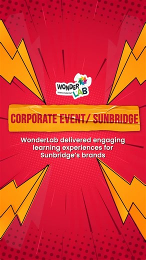 WonderLab • Science Made Fun! on Instagram: "Corporate events, reimagined. WonderLab curated hands-on learning experiences at Sunbridge, making curiosity the highlight of the day. [Corporate event activation, hands-on learning experiences, experiential learning, interactive workshops, creative engagement, curiosity-driven activities, educational play, brand collaboration, immersive setups, innovation-led learning, child-focused experiences, meaningful engagement, WonderLab activations]"