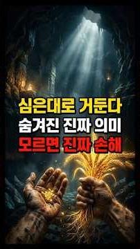 You reap what you sow? 🤔 The true meaning hidden in the Bible (You'll really lose out if you don'...