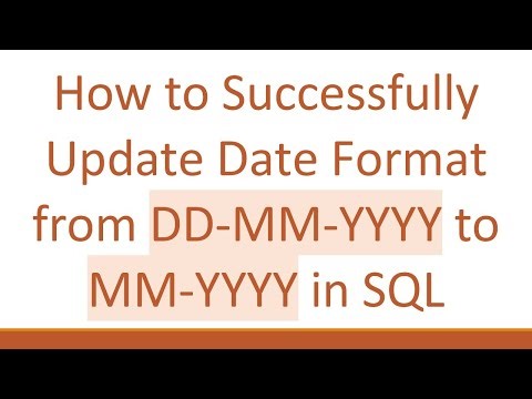 How to Successfully Update Date Format from DD-MM-YYYY to MM-YYYY in SQL