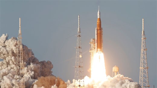 Artemis II: NASA rocket takes off for historic mission to moon