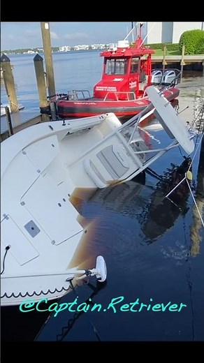 Quick Easy Salvage & Recovery of this Center Console Outboard Boat! #boat #salvage