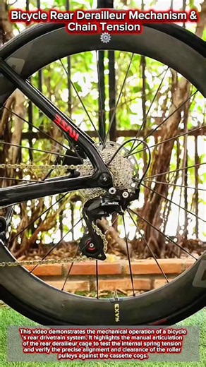 Bicycle Rear Derailleur Mechanism & Chain Tension ⚙️