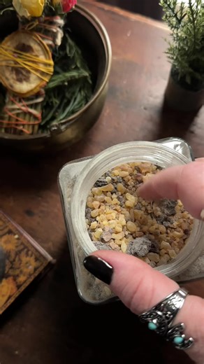 Frankincense and myrrh have been used for centuries to cleanse, ground, and mark sacred moments. This is one of the resins I always keep stocked when my home needs to feel steady again. 🕯️ linked #frankincense #grounding #intentionalhome #witchyhome #smokecleansing