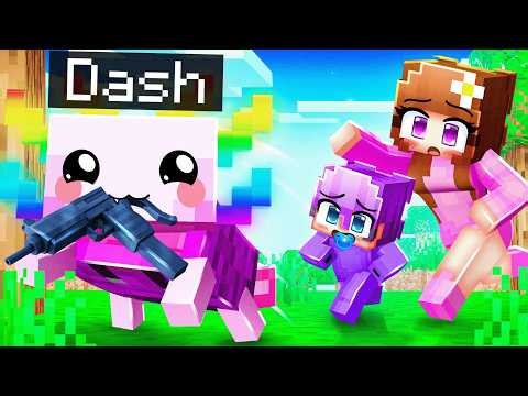 I Became a BABY AXOLOTL, with a GUN in Minecraft!