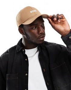 BOSS Zed baseball cap in beige | ASOS