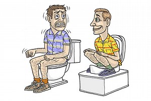 How bathroom posture affects your health.