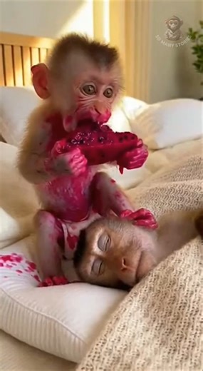 Baby Monkey 🤯 WOW #funnyanimalshorts
