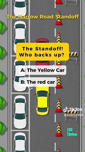 Narrow Road Standoff: Who Backs Up?