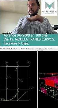 Learn SAP 2000 in 100 days. Day 12: Model Curved Frames. #virmex #sap2000 #structures
