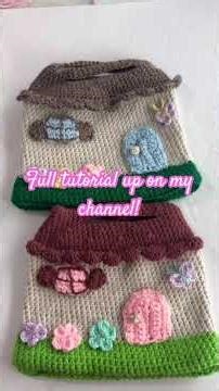 Full detailed tutorial up on my channel!!! #crochettutorial #beginnercrochet #crochetbag