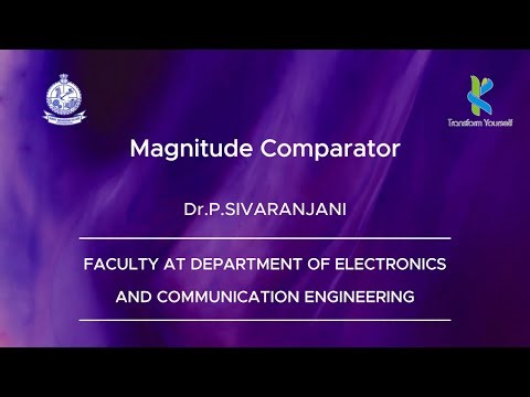 Magnitude Comparator – Explained | Dr. P. Sivarajani