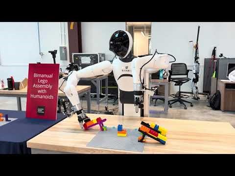 Bimanual Lego Assembly with Humanoids