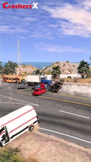 Realistic Car Crash Simulation 36 | BeamNG.drive